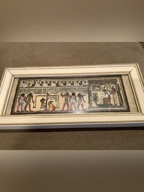 Framed Egyptian Art  5.5 x 12